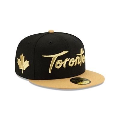 Toronto Raptors Gorra | New Era 2019 NBA Authentics City Series 59fifty Fitted Cap Mexico - Negros
